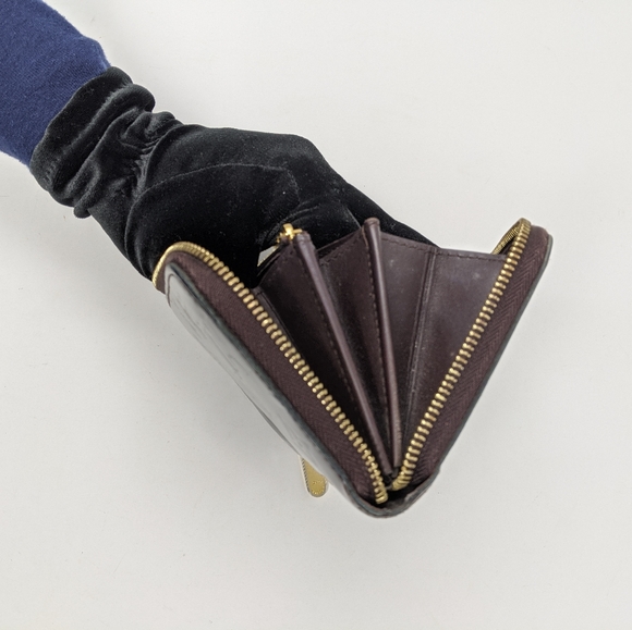 Louis Vuitton Monogram Vernis amaranth wallet zip - Picture 14 of 15